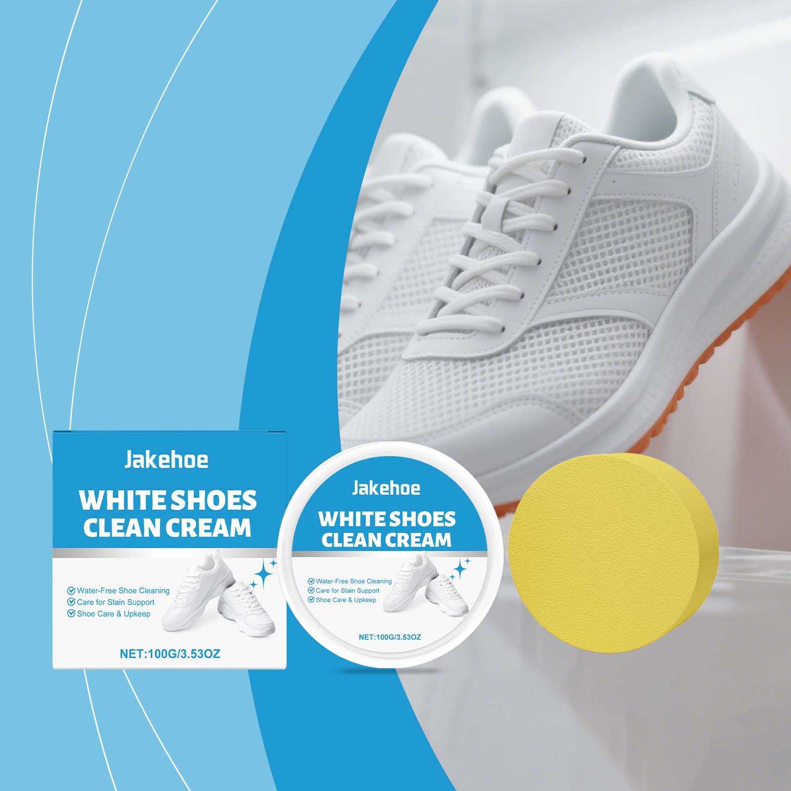 White Shoe Cleaner Cream Sneak - Sneaker Protector Spray review and price