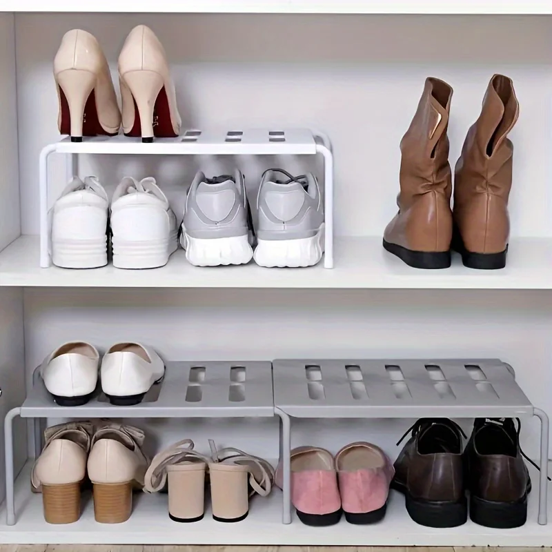 Adjustable Plastic Shoe Rack M - Sneaker Care White review and price