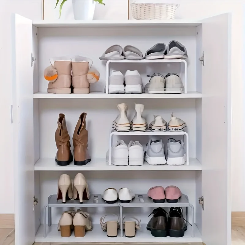Adjustable Plastic Shoe Rack M - Sneaker Care White review and price