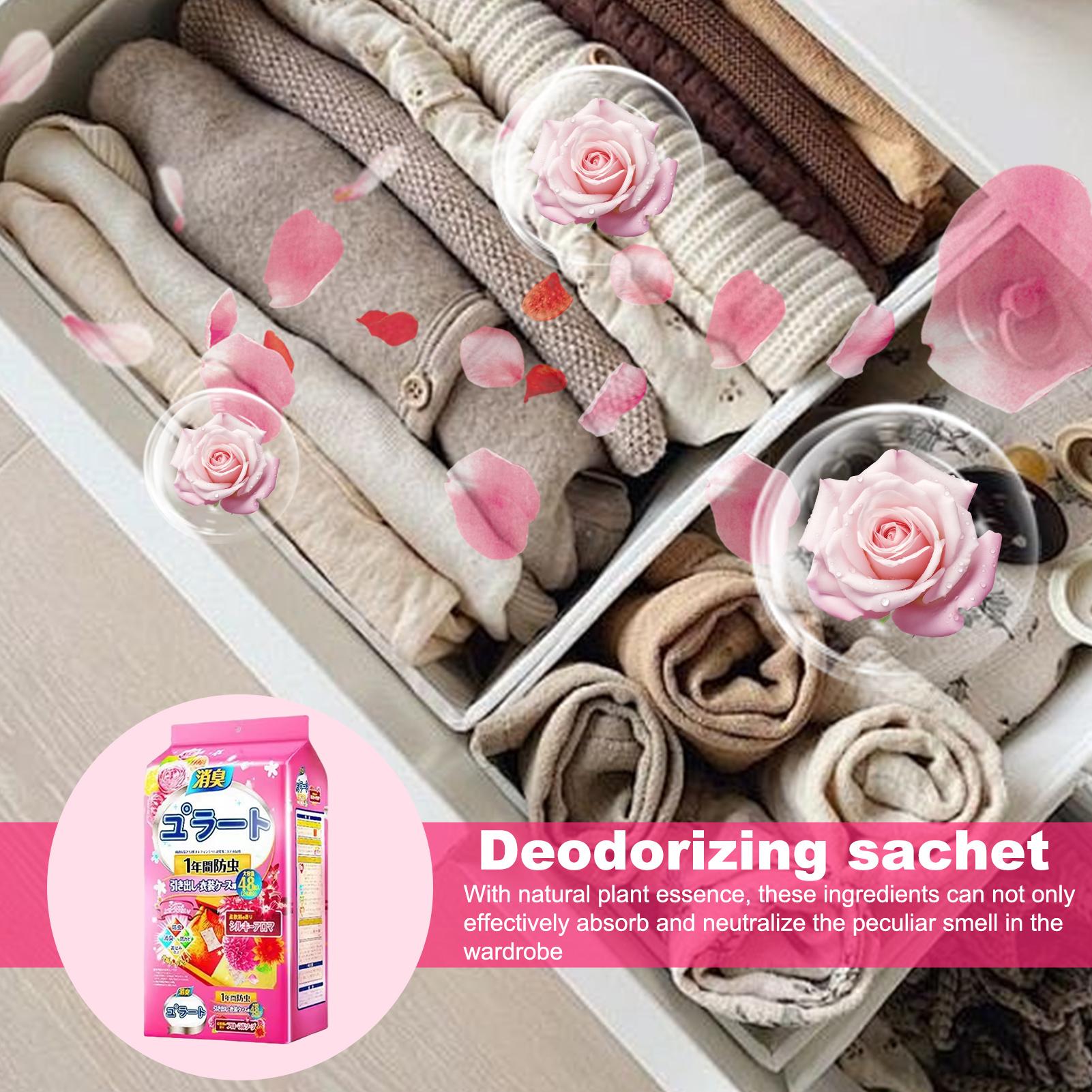 Closet Scent Bags 48pcs Insect - Shoe Deodorizer Ball review and price