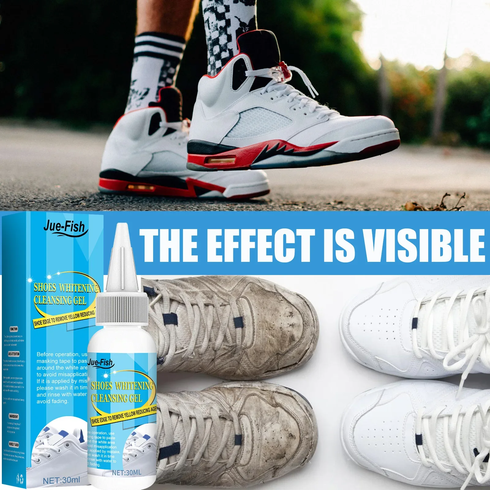 White Shoes Cleaning Gel Stain - Sneaker Cleaner review and price