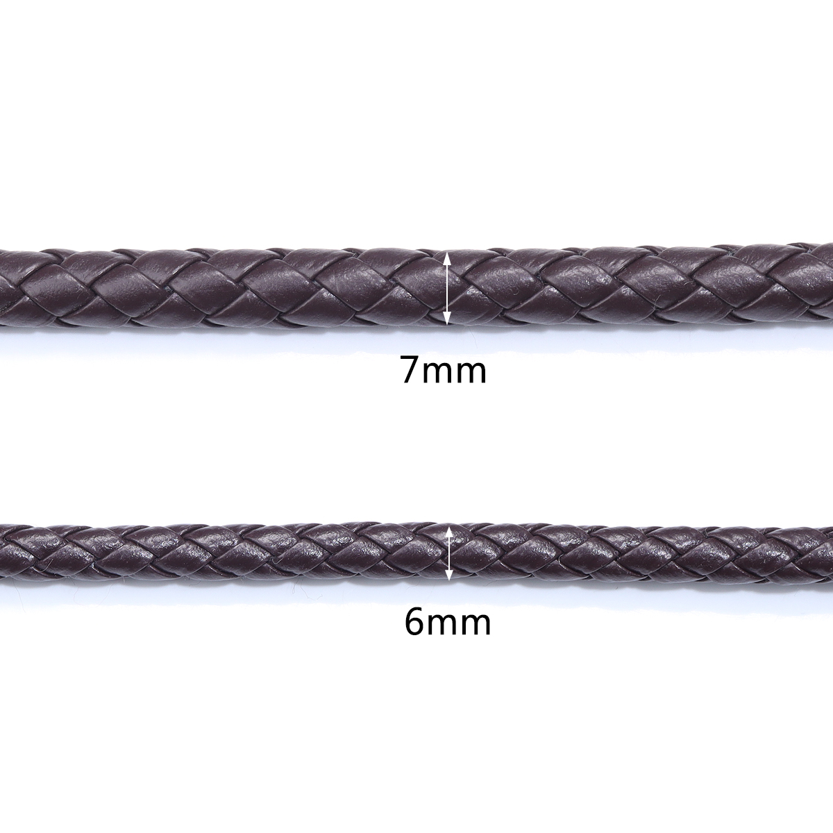 5 Yards/lot 6/7mm Braided Leat - Patent Leather Shine review and price