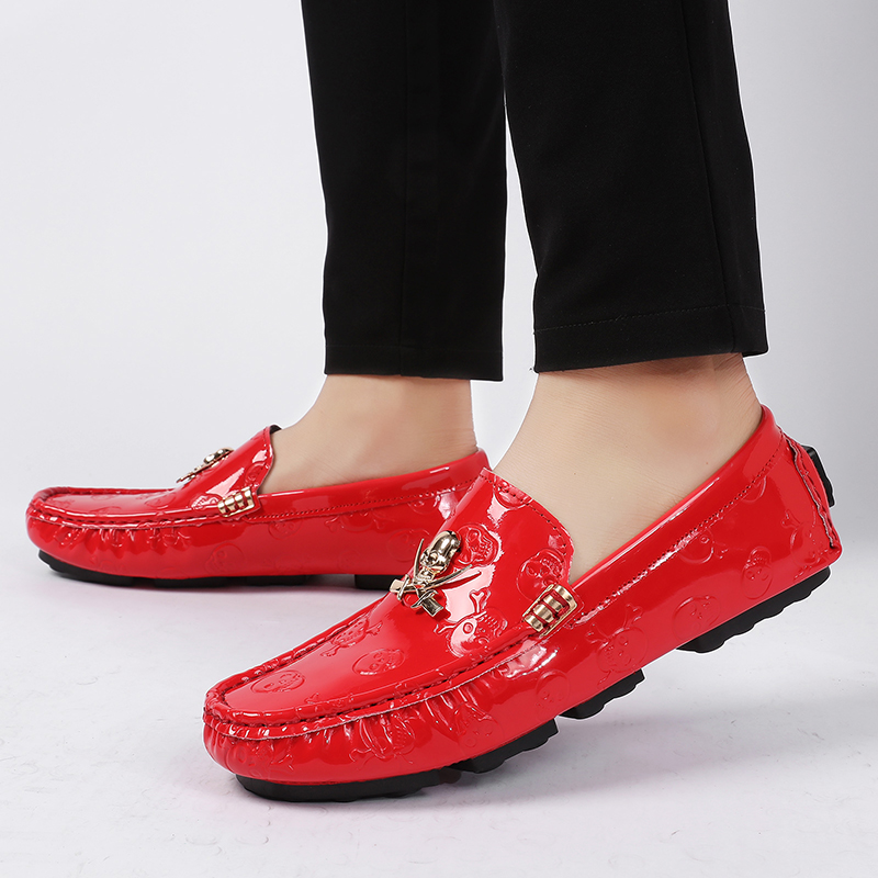 Men Quality Shoes Shine Skull  - Patent Leather Shine review and price